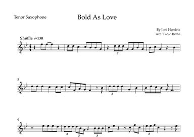 Bold As Love (arr. Fabio Britto)