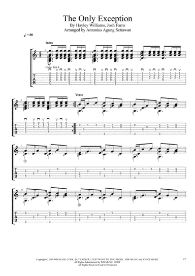 The Only Exception (arr. Antonius Agung Setiawan)
