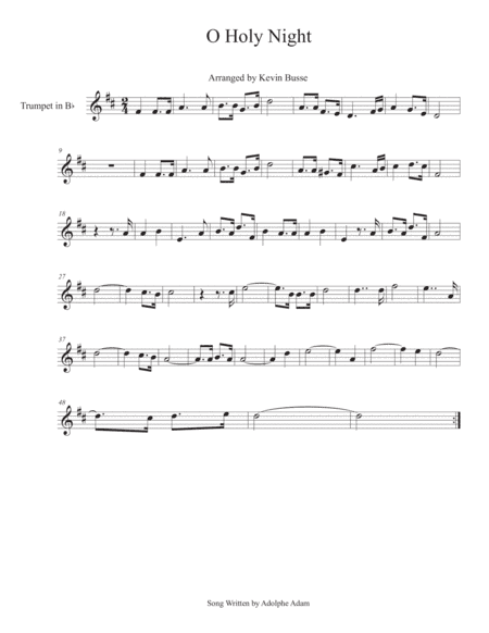 O Holy Night - Trumpet (arr. Kevin Busse)