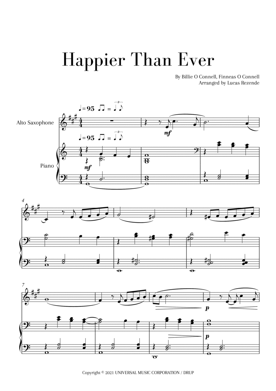 Happier Than Ever (arr. Lucas Rezende)