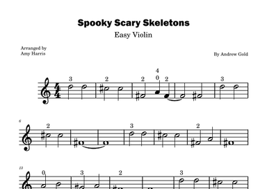 Spooky Scary Skeletons (arr. Amy Harris)