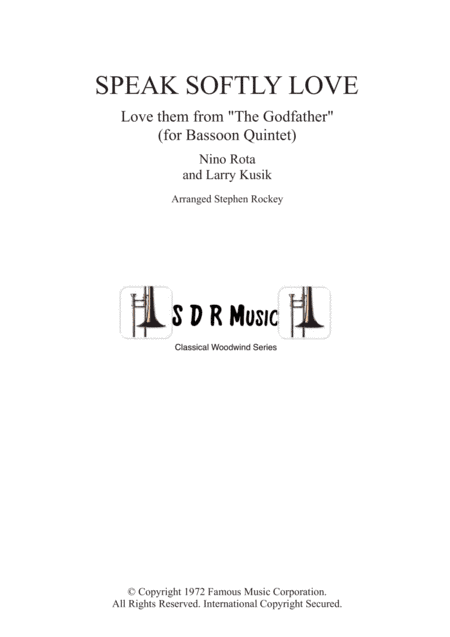 Speak Softly Love (arr. Stephen Rockey)