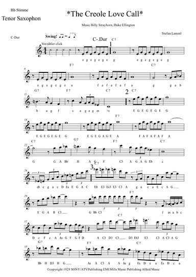 The Creole Love Call (arr. Stefan Lamml)