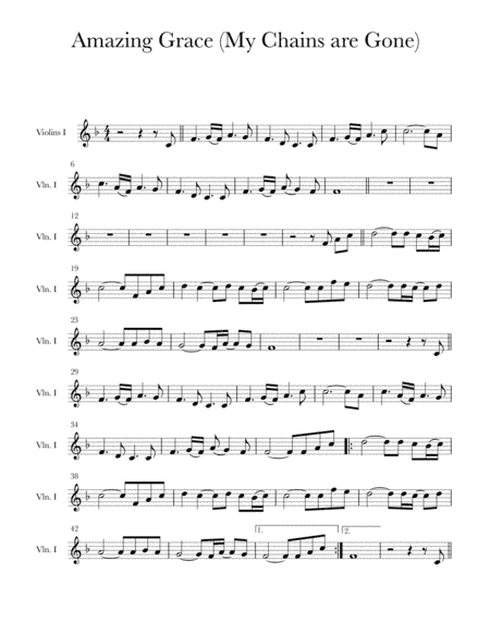 Amazing Grace (my Chains Are Gone) (arr. S McLoughlin)