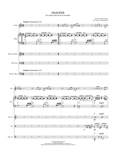 Imagine (arr. Peyber A. Medina H.)