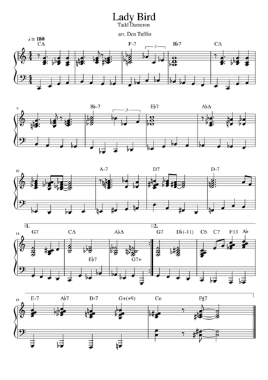 Lady Bird (arr. Den Tuffin)