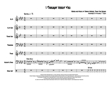 I Thought About You (arr. Michael T. Geib)