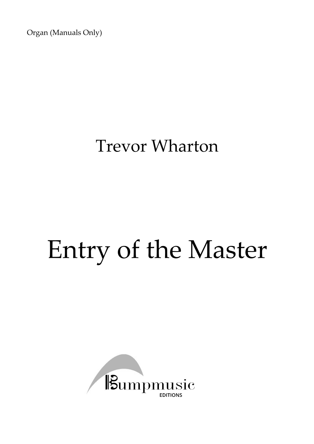 Entry Of The Master