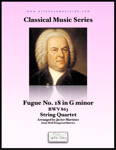 Fugue No. 18 in G minor BWV 863 - String Quartet (arr. Javier Martinez)