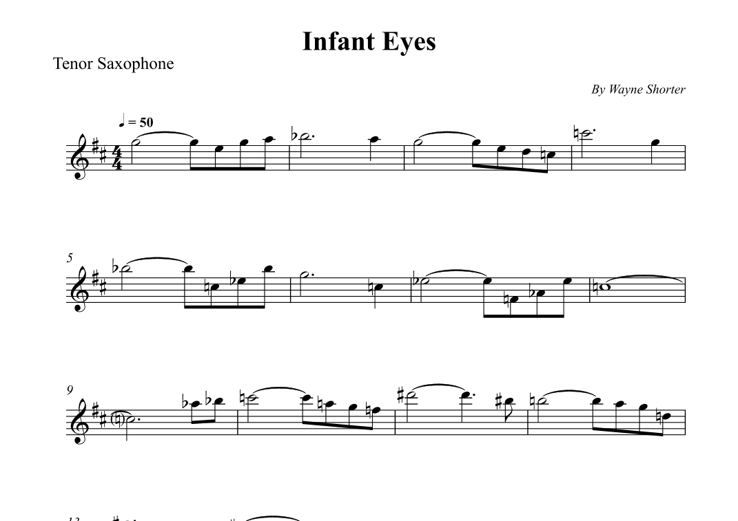 Infant Eyes (arr. Wesley S. SIlva)