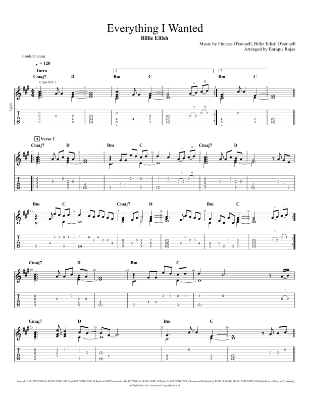 Everything I Wanted (arr. Enrique Rojas)