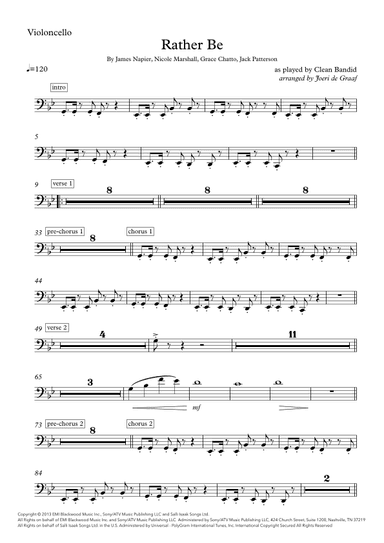 Rather Be (arr. Joeri de Graaf)