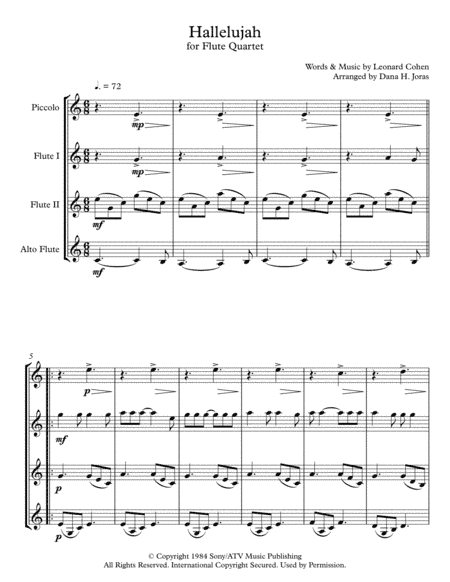 Hallelujah (arr. Dana H. Joras)