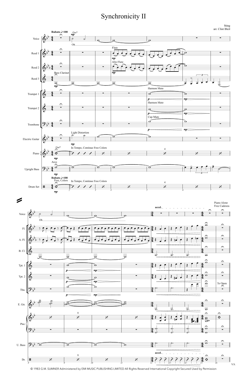 Synchronicity Ii (arr. Clint Bleil)