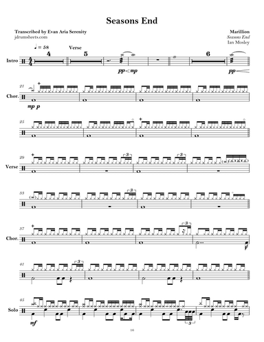 Seasons End (arr. Evan Aria Serenity)