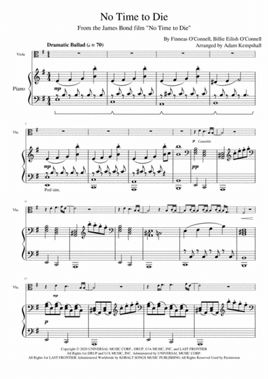 No Time To Die (arr. Adam Kempshall)
