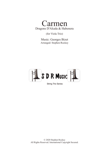 Carmen: 2 Pieces for Viola Trio (arr. Stephen Rockeyt)