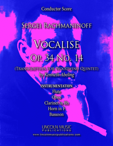 Rachmaninoff - Vocalise Op. 34 No.14 (for Woodwind Quintet) (arr. Kenneth Abeling)