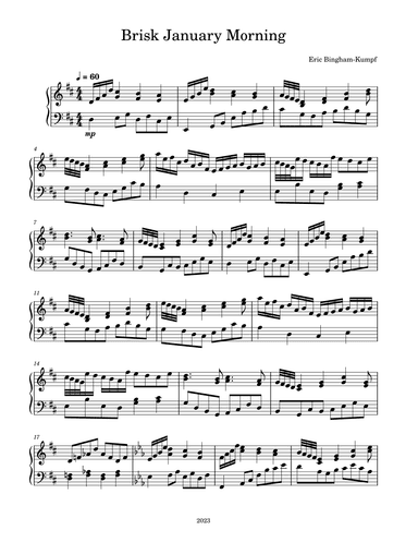 Brisk January Morning