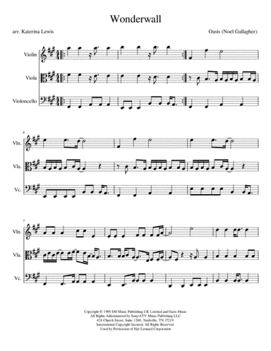 Wonderwall (arr. Katerina Anne Lewis)
