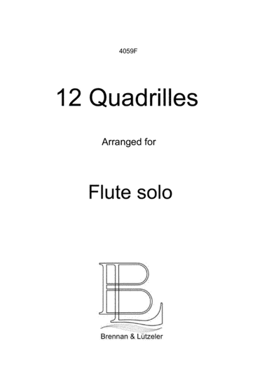 12 Quadrilles for Flute solo (arr. Barbara Brennan)