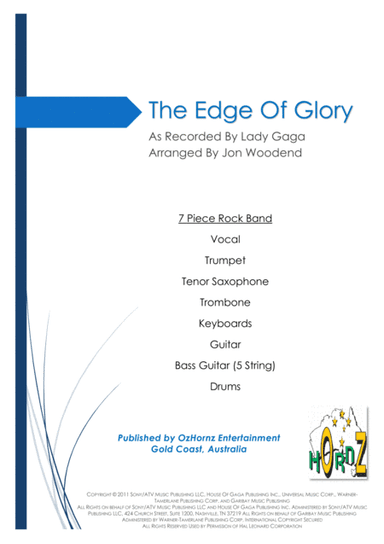 The Edge Of Glory (arr. Jon Woodend)