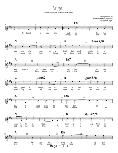 Angel (arr. Ben D'Ooge)