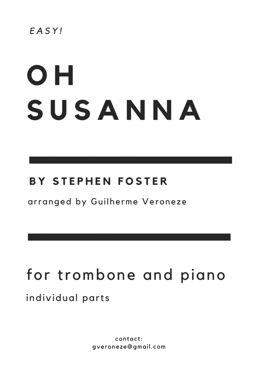 Oh Susanna (Trombone + piano) (arr. Guilherme Veroneze)