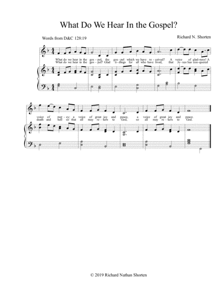 What Do We Hear In the Gospel?