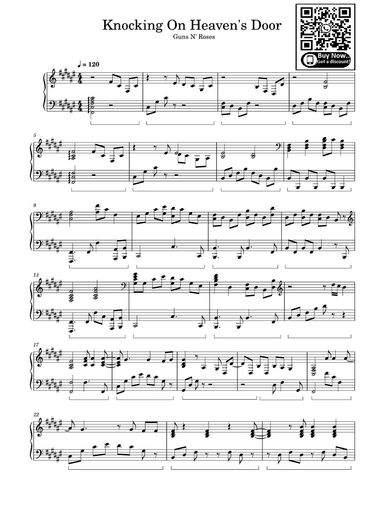 Don't Cry (arr. Knocking On Heaven's Door)