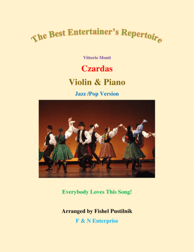 "Czardas"-Piano Background for Violin and Piano-Video (arr. Fishel Pustilnik)