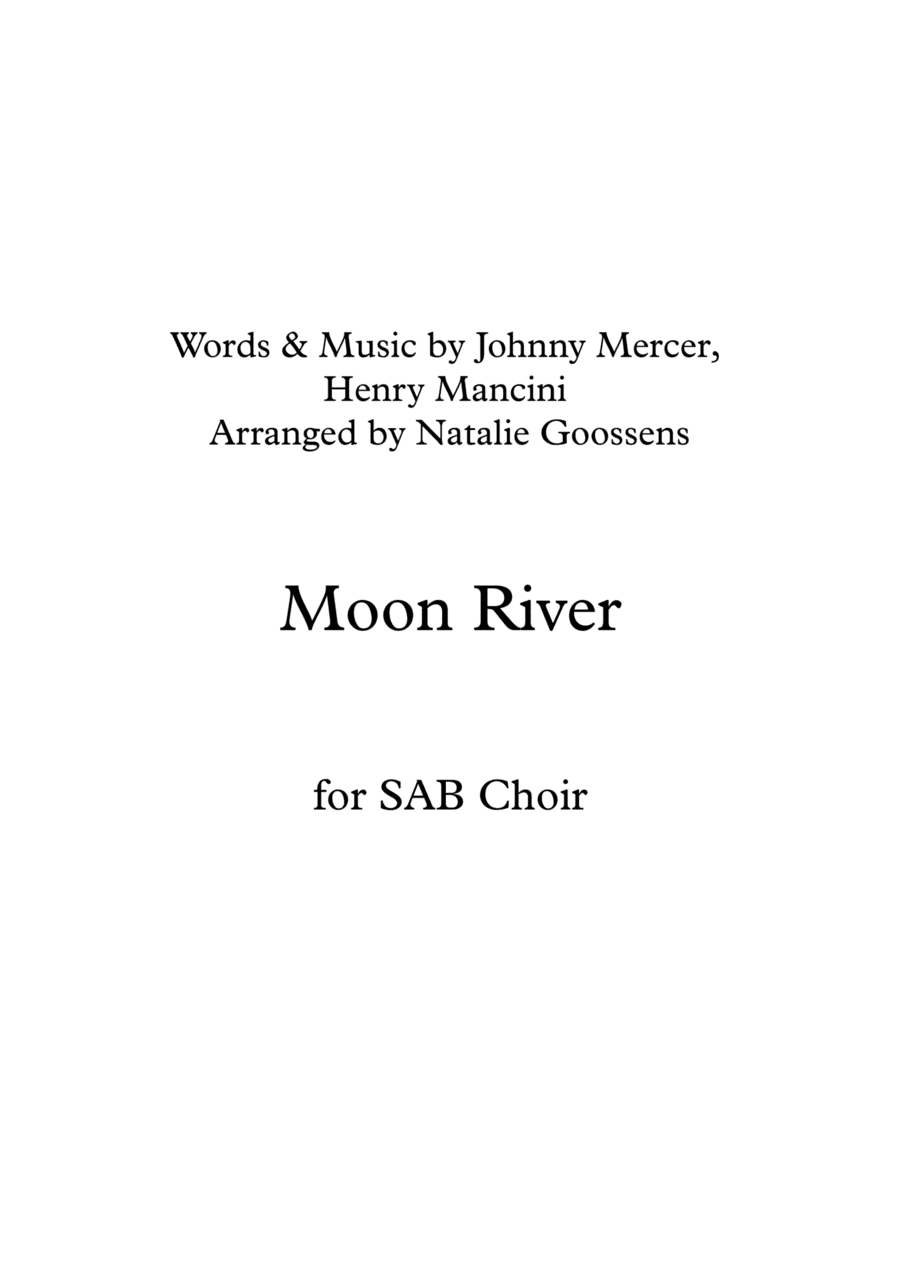 Moon River (arr. Natalie Goossens)
