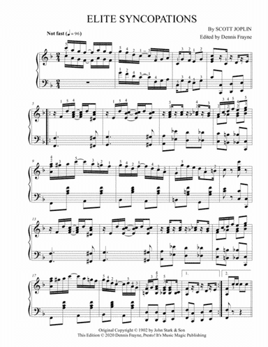 Elite Syncopations (arr. Dennis Frayne)