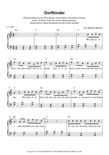 Dorfkinder - Hbz Remix (arr. Michael Habrom)