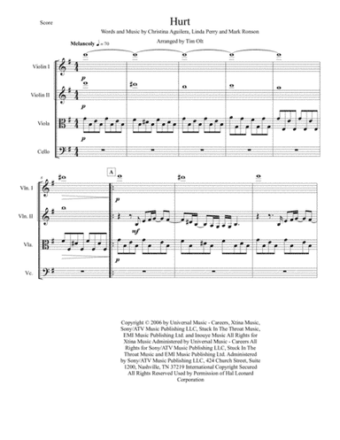 Hurt (arr. Timothy J. Olt)