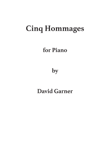Cinq Hommages