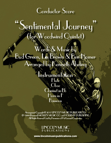 Sentimental Journey (arr. Kenneth Abeling)