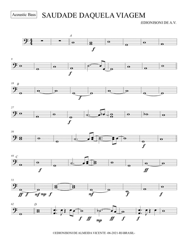01-SAUDADE DAQUELA VIAGEM - Acoustic Bass