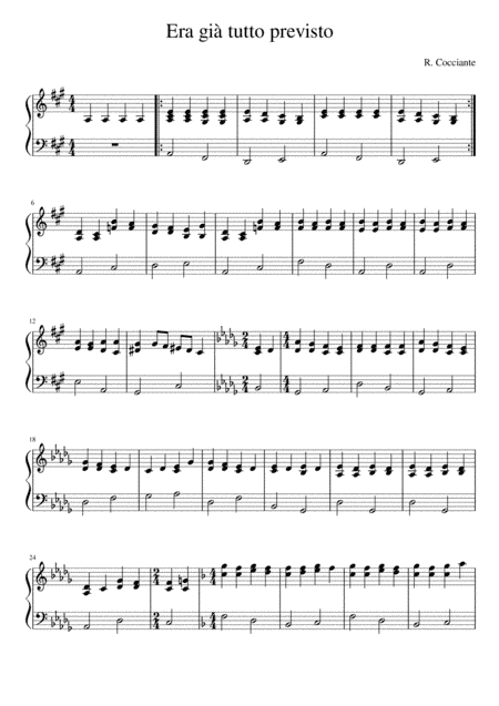 Era Gi Tutto (arr. Francesca Chiofalo)