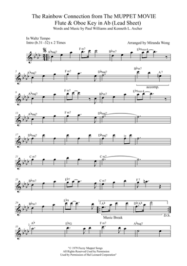 The Rainbow Connection (arr. Miranda Wong)