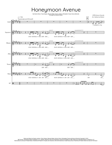 Honeymoon Avenue (arr. Katherine Bodor)