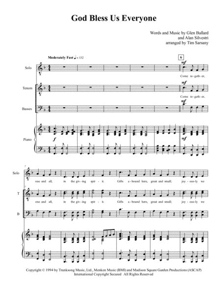 God Bless Us Everyone (arr. Tim Sarsany)