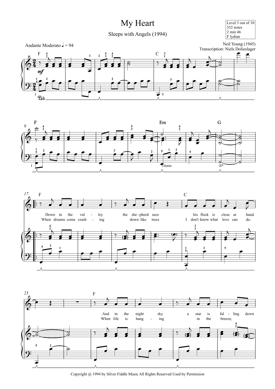 My Heart (arr. Niels Dolieslager)