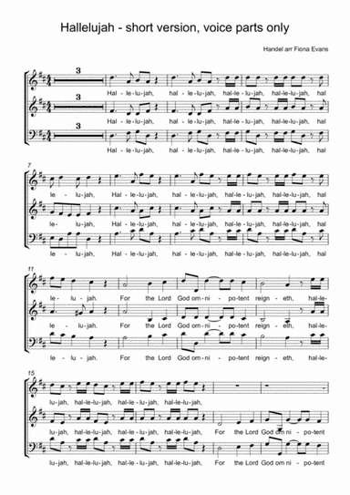 Hallelujah Chorus (arr. Fiona Evans)