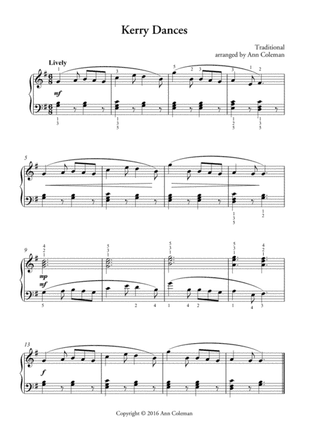 Kerry dances (arr. Ann Coleman)