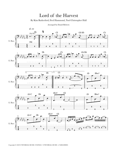 Lord Of The Harvest (arr. Daniel Roberts)