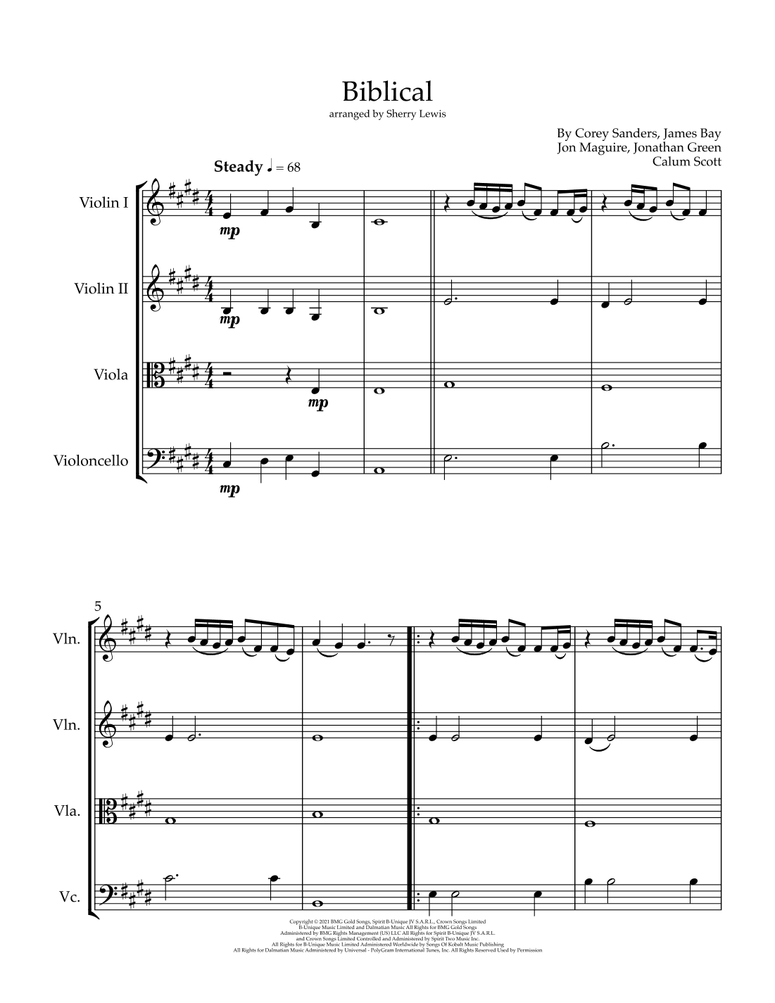 Biblical (arr. Sherry Lewis)