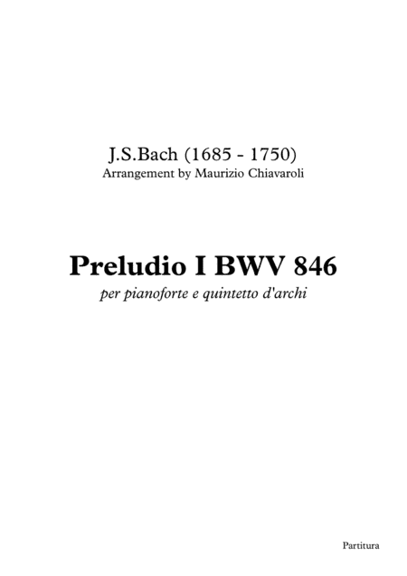 Preludio I BWV 846 (arr. Maurizio Chiavaroli)