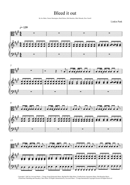 Bleed It Out (arr. André Laitano)