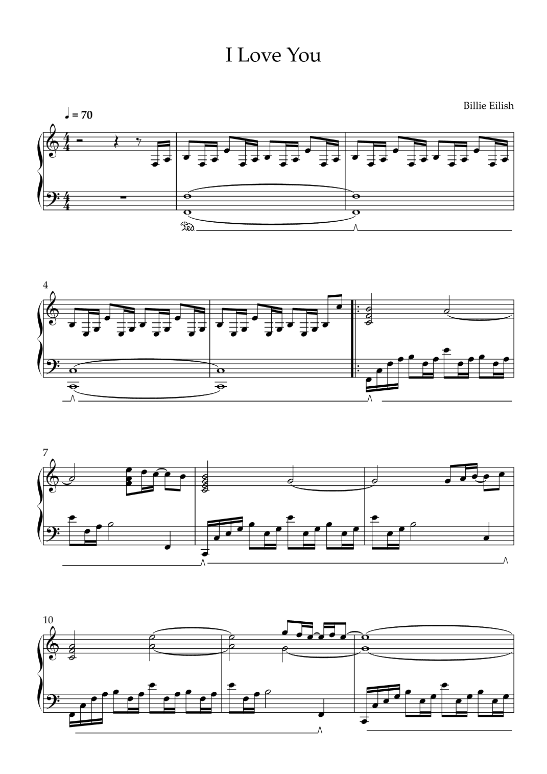 I Love You (arr. Lubos Zeman)